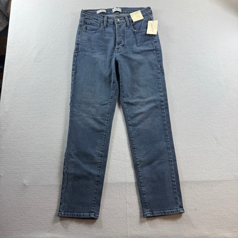 Universal Thread Jeans Women 8 Blue Mid-Rise 80s Slim Comfort Stretch Denim